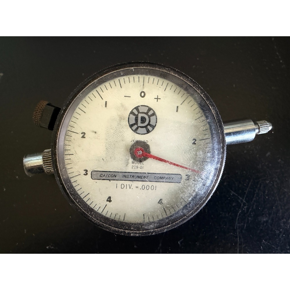 Vintage Datcon Model 219-01 Dial Indicator Gauge .0001" Jeweled UNTESTED AS IS